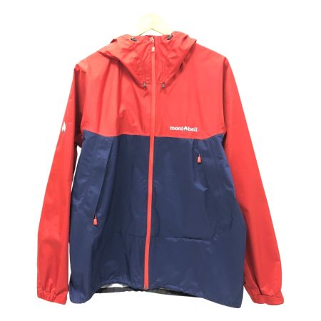  mont･bell モンベル ジャケット サンダーパスジャケット SIZE L 1128635 レッド×ネイビー