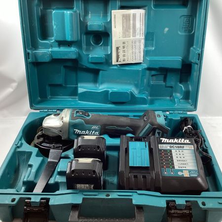 MAKITA マキタ  ディスクグラインダー GA412D 充電器・充電池2個・ケース付 18v 
