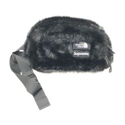 □□ THE NORTH FACE ザノースフェイス バッグ ウエストファーバック supremeコラボ  NM820931 ブラック Bランク