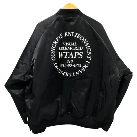  wtaps ダブルタップス ジャケット ナイロンチームジャケット 04(XL) 古着 242TQDT-JKM05 ブラック