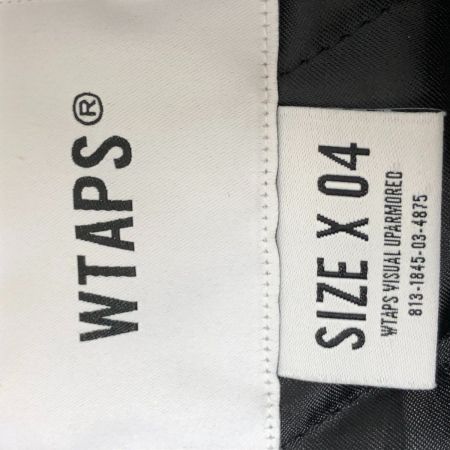  wtaps ダブルタップス ジャケット ナイロンチームジャケット 04(XL) 古着 242TQDT-JKM05 ブラック