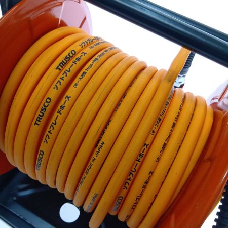  TRUSCO C型エアーリール　　ワンタッチカップリング付　７Ｘ１０ｍｍ　２０ｍ巻　 TAWC-7-20W