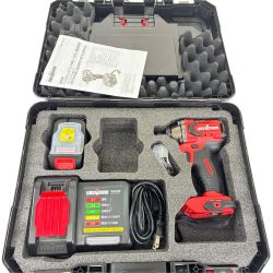 UBERMANN 18V 充電式インパクトレンチ12.7mm角5.0Ahセット UB18VIWBL320BFS ブラック×レッド Aランク