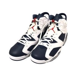 □□ NIKE ナイキ スニーカー SIZE 28cm AIR JORDAN 6 RETRO "OLYMPIC" エア ジョーダン 6 レトロ CT8529-164 ホワイト x ネイビー Aランク