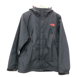 □□ THE NORTH FACE ザノースフェイス ジャケット スクープジャケット SIZE M ロゴ赤刺繍 NP61240 ブラック Cランク