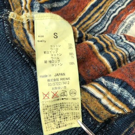  REMI RELIEF レミレリーフ カーディガン SIZE S マルチカラー