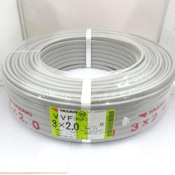 □□ YAZAKI VVFケーブル 電材　3芯 2.0mm×100m Sランク