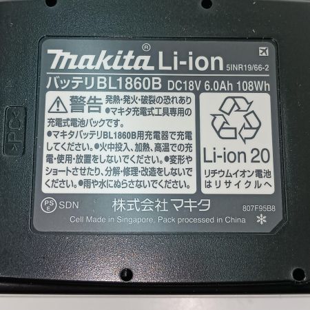  MAKITA マキタ バッテリー18V 6.0Ah BL1860B