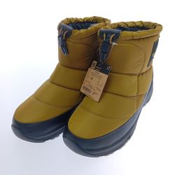 □□ THE NORTH FACE ザノースフェイス ヌプシ ブーティ ウォータープルーフ ロゴ ショート 27cm NF52280 オリーブ Aランク