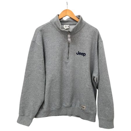  Jeep スウェット ハーフジップスウェット SIZE XL  グレー