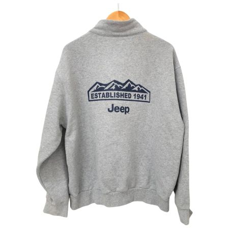  Jeep スウェット ハーフジップスウェット SIZE XL  グレー