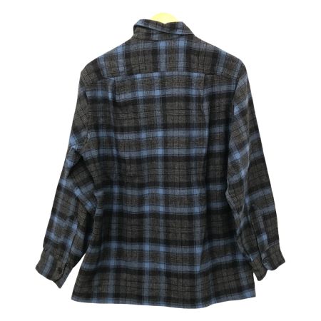  60s PENDLETON シャツ ボードシャツ SIZE M 古着 チェック ブラック×ネイビー