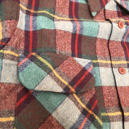  70~80s PENDLETON シャツ ボードシャツ SIZE M 古着 チェック マルチカラー