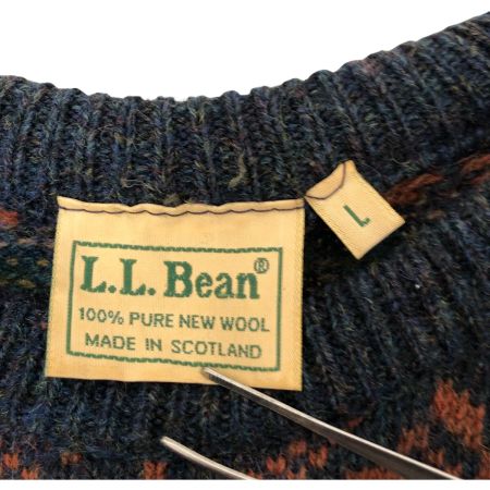  L.L.Bean エルエルビーン ニット セーター SIZE L 古着 マルチカラー