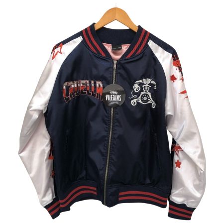  Disney ディズニー ジャケット  スカジャン キャラジャン ヴィランズ SIZE L 2335066200 ネイビー