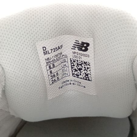  NEW BALANCE ニュー・バランス スニーカー24.5cm ML725AF ホワイト