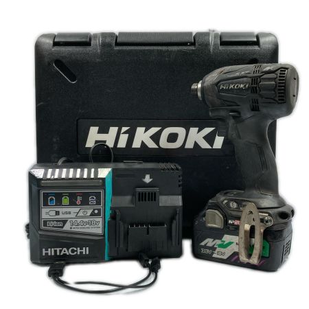  HiKOKI ハイコーキ 36v コードレスインパクトドライバ 充電器・充電池・ケース付き ※PSEマークあり WH36DA ブラック