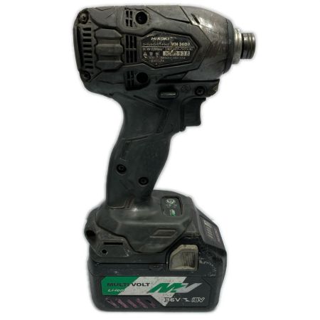  HiKOKI ハイコーキ 36v コードレスインパクトドライバ 充電器・充電池・ケース付き ※PSEマークあり WH36DA ブラック