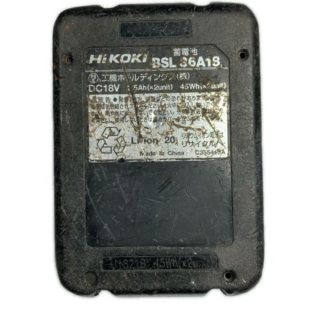  HiKOKI ハイコーキ 36v コードレスインパクトドライバ 充電器・充電池・ケース付き ※PSEマークあり WH36DA ブラック