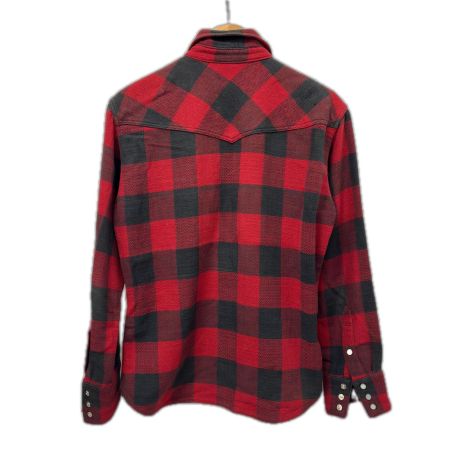  The Flat Head フラッドヘッド ネルシャツ SIZE 38(M) 古着 チェック 026-275-6130 レッド