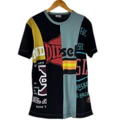 □□ DIESEL ディーゼル Tシャツ SIZE L 古着 A05051 マルチカラー Cランク