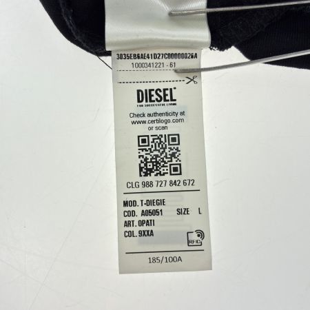  DIESEL ディーゼル Tシャツ SIZE L 古着 A05051 マルチカラー
