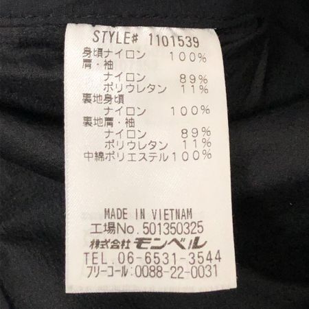  mont･bell モンベル ジャケット U.Lサーマラップジャケット SIZE XL 無地 1101539 ブラック