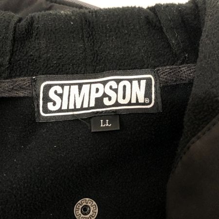  SIMPSON ジャケット フード付きジャケット SIZE LL 防風 ブラック
