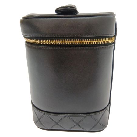  CHANEL シャネル ビコローレ レザーバニティ A01619 ブラック