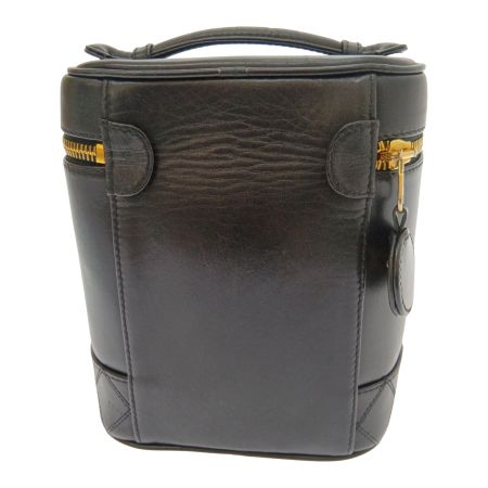  CHANEL シャネル ビコローレ レザーバニティ A01619 ブラック