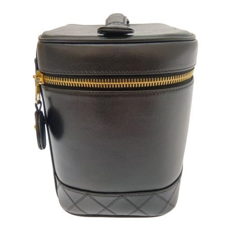  CHANEL シャネル ビコローレ レザーバニティ A01619 ブラック