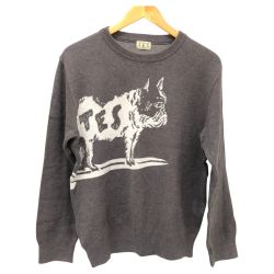 □□ TES ニット SIZE L AS-9374319 グレー Cランク