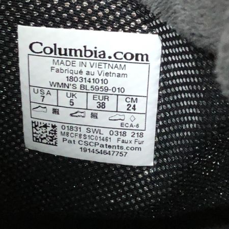  Columbia コロンビア レディース ブラック SIZE 24cm BL5959-010 ブラック