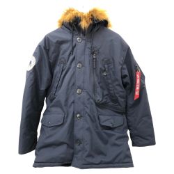 □□ ALPHA INDUSTRIES ジャケット N-3B ポーラーパーカー SIZE L  TA0319-067 ネイビー Bランク