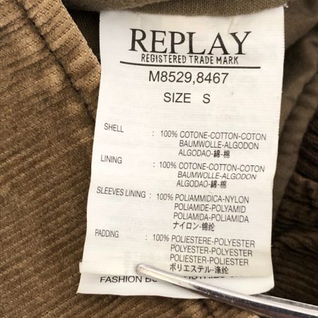  REPLAY ジャケット コーデュロイジャケット SIZE S カーキ