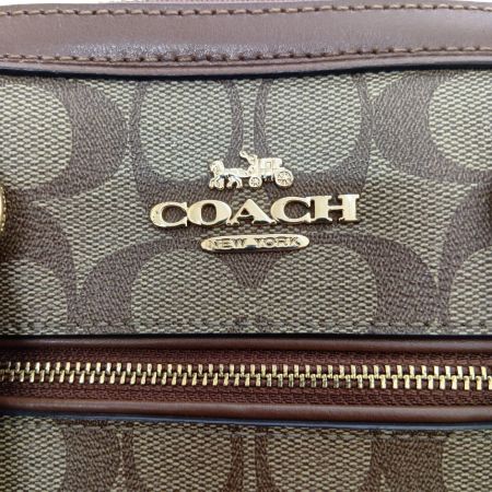  COACH コーチ ローアン サッチェル シグネチャー ミニボストン ショルダー F83607 ブラウン