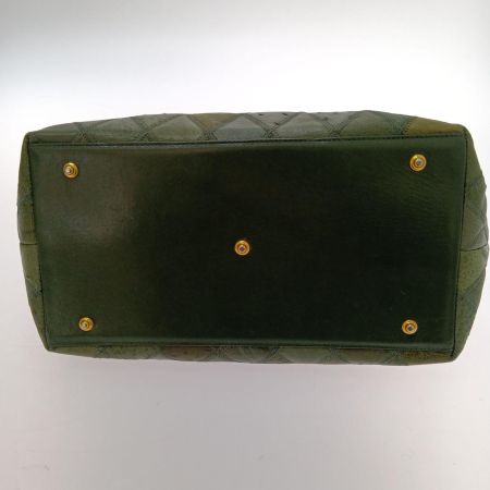   バッグ　オーストリッチ グリーン