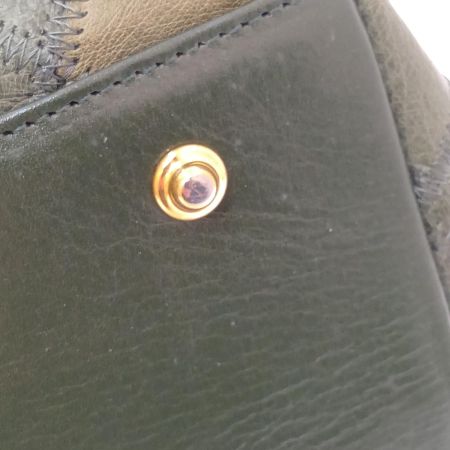   バッグ　オーストリッチ グリーン