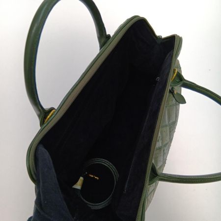   バッグ　オーストリッチ グリーン