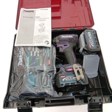  MAKITA マキタ 充電式インパクトドライバ　40Ｖ TD002GDXAP オーセンティックパープル