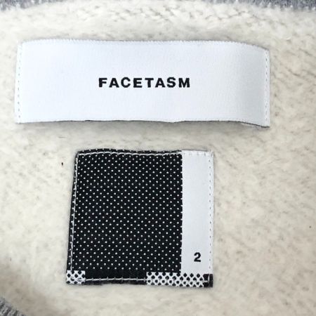 FACETASM スウェット トレーナー size2(M) MRC-SW-W02 ライトグレー