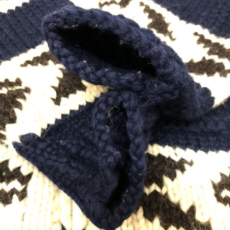  ALL CANADIAN カーディガン カウチンニットカーディガン 古着 ネイビー