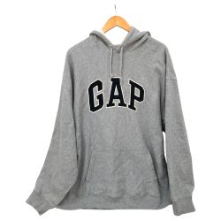 □□ 90s OLD GAP パーカー プルオーバーパーカー SIZE XL 古着  グレー Cランク