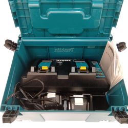 □□ MAKITA マキタ 2口急速充電器　18Ｖバッテリー2個付き Aランク