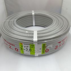 □□ YAZAKI VVFケーブル 電材　3芯 2.0mm×100m 25.8製造 Sランク