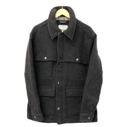 □□ 90~00s L.L.Bean ジャケット メルトンウールジャケット 古着 ブラック Cランク