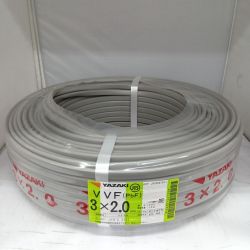 □□ YAZAKI VVFケーブル 電材　3芯 2.0mm×100m 25.8製造 Sランク