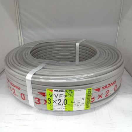  YAZAKI VVFケーブル 電材　3芯 2.0mm×100m 25.8製造