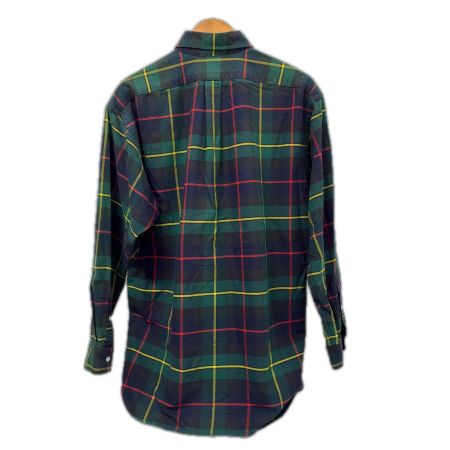  90s RALPH LAUREN シャツ ボタンダウンシャツ SIZE M チェック BLAKE　古着 グリーン
