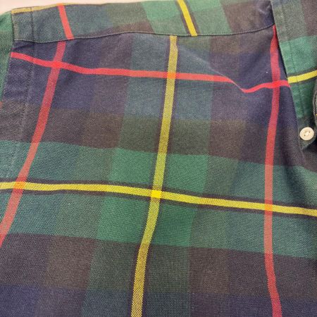  90s RALPH LAUREN シャツ ボタンダウンシャツ SIZE M チェック BLAKE　古着 グリーン